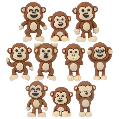 Mini Monkey Figurines 1" - LLB Toys