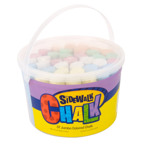 JUMBO CHALK IN A BUCKET 36 PC LLB kids toys
