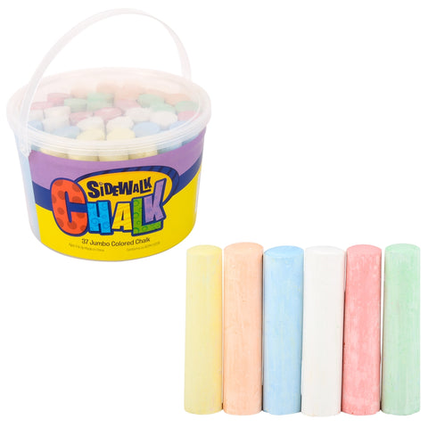JUMBO CHALK IN A BUCKET 36 PC LLB kids toys