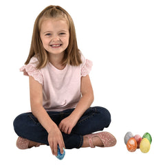 2.5" MARBLEIZED EGG SIDEWALK CHALK LLB Stationary