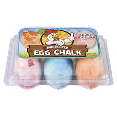 2.5" MARBLEIZED EGG SIDEWALK CHALK LLB Stationary