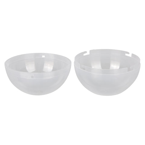 4" (100mm) Round Plastic Locking Capsules  - LLB Toys