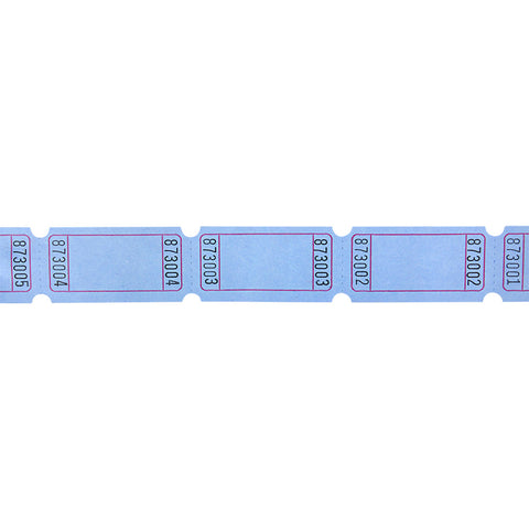 BLANK SINGLE TICKET ROLL BLUE LLB kids toys