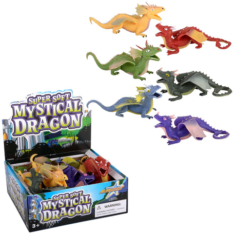 Super Soft Mystical Dragon (6 Asst.) 9"   12/28 - LLB Toys