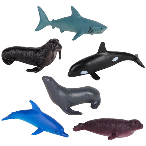 Sea Life (6 Asst.) 2.5" 72/15 - LLB Toys