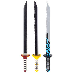 Building Block Ninja Sword And Stand Set 12ct
