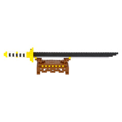 Building Block Ninja Sword And Stand Set 12ct