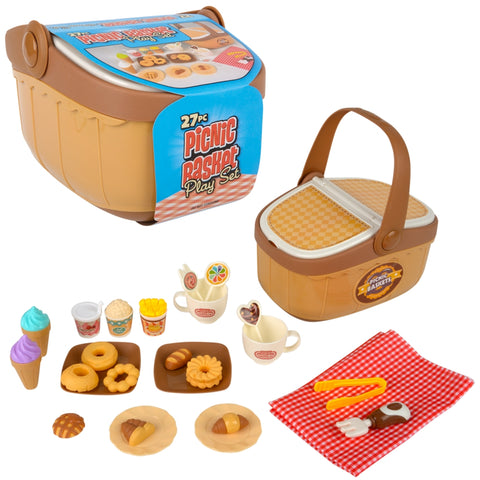 27pc Picnic Basket Playset - LLB Toys