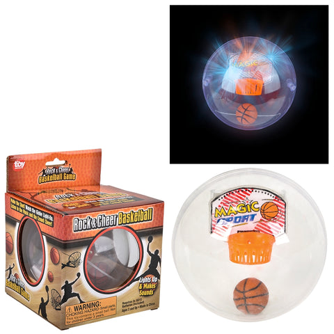 4" HANDHELD BASKETBALL CAPSULE GAME W/SOUND LLB kids toys