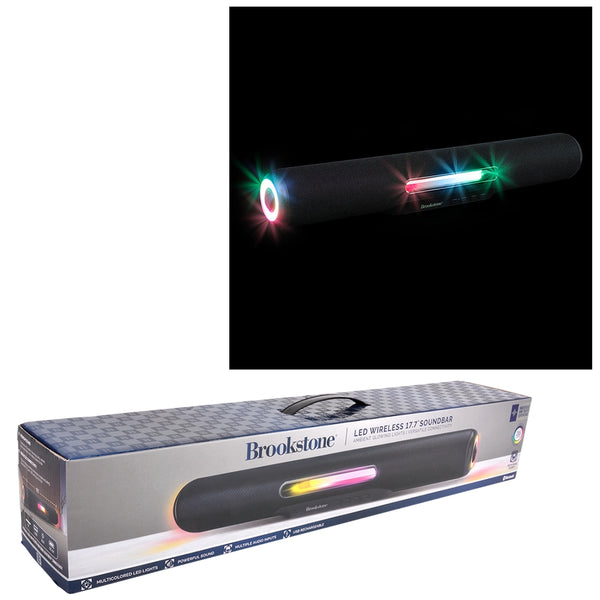 Brookstone Immersive Lightshow Sound Bar 17.5