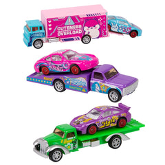 5" Die Cast Style Racer Car Carrier - LLB Toys