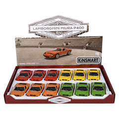 5" Diecast Pull Back 1971 Lamborghini Miura P400 Sv