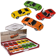 5" Diecast Pull Back 1971 Lamborghini Miura P400 Sv