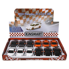 5" Diecast Pull Back 2010 Porsche 911 Gt3 RS