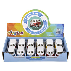 2" Diecast Pull Back VW Mini Bus LLB Car Toys
