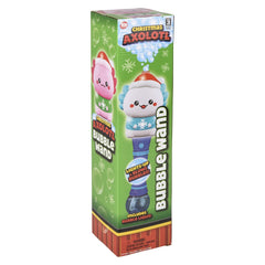 Light-Up Christmas Axolotl Bubble Wand 12"- LLB Toys