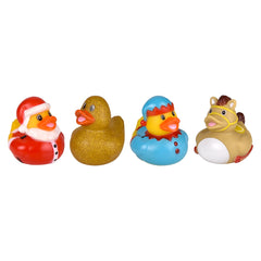 2" Christmas Rubber Ducky Assortment 100ct