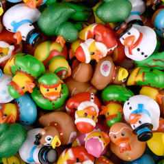 2" Christmas Mega Rubber Ducky Assortment 500ct