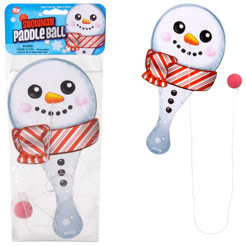 Snowman Paddle Ball 10" - LLB Toys