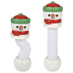 7.5" Snowman Fidget Pop Tube 12ct LLB Fidget Toys