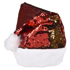 FLIP SEQUIN SANTA HAT 16" Christmas - LLB Toys