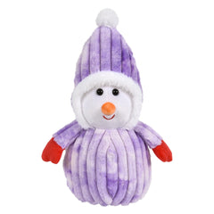 13" Dressed Corduroy Snowman Plush - LLB Toys