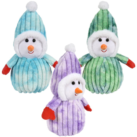 13" Dressed Corduroy Snowman Plush - LLB Toys