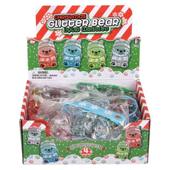 2.33" Christmas Liquid Bear Wristlet Clip On - LLB Toys