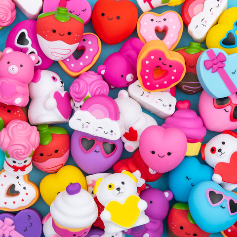 2" VALENTINE CHARACTER ASSORTMENT(50PCS/UNIT) LLB kids toys