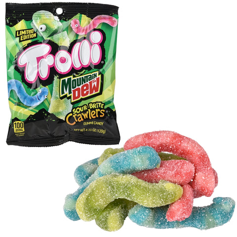 Peg Bag Trolli Sour Mountain Dew Crawlers - LLB Candy