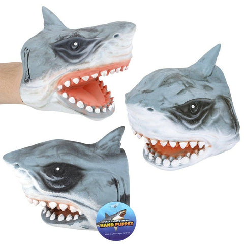 5" GREAT WHITE SHARK HAND PUPPET LLB kids toys