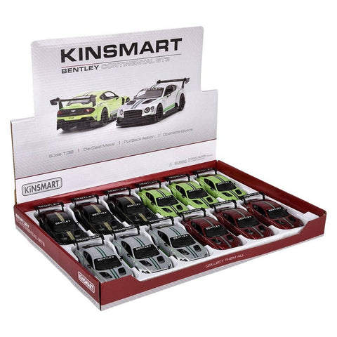 5" Diecast Pull Back Bentley Continental Gt3 LLB kids toys