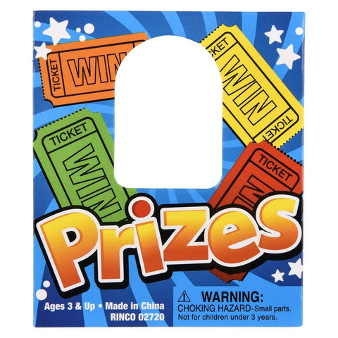 Prize Paper Header Card 3" X 3.5" 144ct - LLB Toys
