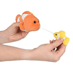 3.5" Mighty Quakes Clown Fish Backpack Clip - LLB Toys