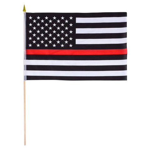 12" x 18" THIN RED LINE POLYESTER FLAG LLB kids toys