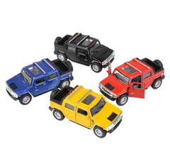 5" DIE-CAST PULL BACK HUMMER H2 SUT LLB Car Toys