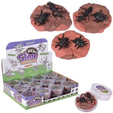 2.7" Insect Play Clay Slime 24ct - LLB Toys