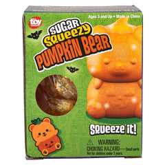 4" Jumbo Sugar Squeezy Halloween Pumpkin Bear  - LLB Toys