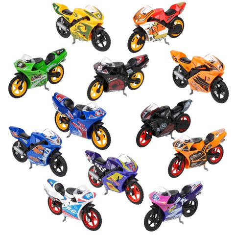 3.5" Diecast Sportsbike Motorcycle 12ct - LLB Toys