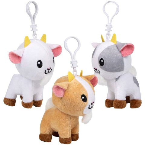 4" Plush Goat Clip On - LLB Toys