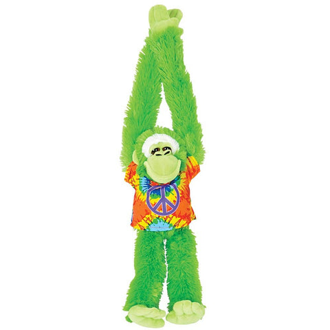 17" HANGING APE plush WITH TIE-DYE SHIRT LLB Plush Toys