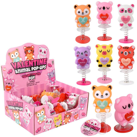 2.75" Valentine's Day Animal Pop-Ups - LLB Toys