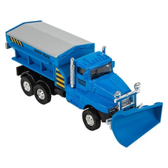 6.5" DIE-CAST PULL BACK SNOW PLOW 12/DISPLAY LLB Car Toys