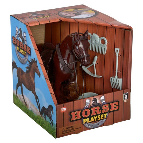 7″ Horse With Hair Accessories LLB kids toys