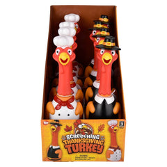 13" Screeching Rubber Thanksgiving Turkey - LLB Toys