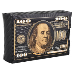BLACK FOIL $100 BILL PLAYING CARDS LLB kids toys