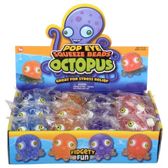 Pop Eye Squeeze Beads Octopus 3.5" LLB kids toys