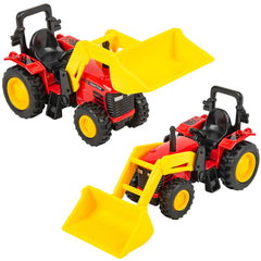 6" DIE-CAST SCOOP TRACTOR LLB Car Toys