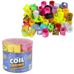 1.4" COIL SPRING ASST IN TUB 72PCS/CAN LLB kids toys
