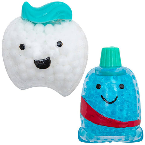 3" SQUEEZY BEAD DENTAL CHARACTERS LLB Squishy Toys